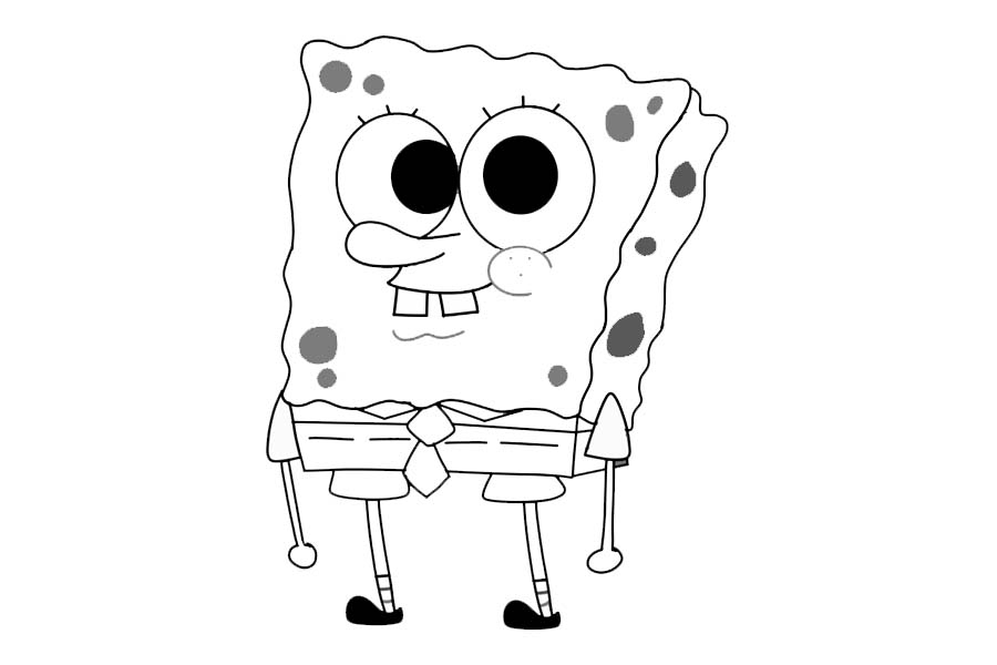 Spongebob zeigt seine Kreation